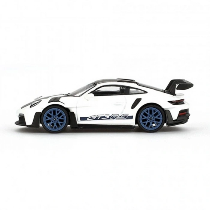 1/64 Porsche 911 (992) GT3 RS Weissach Package White with Indigo Blue