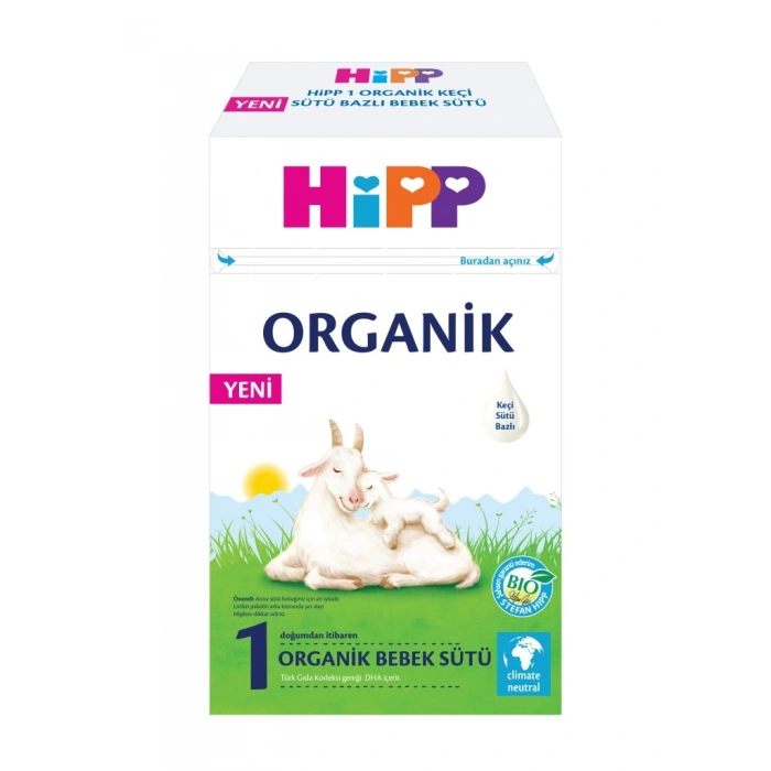 1 Organik Keçisütü Bazlı Bebek Sütü 400 Gr