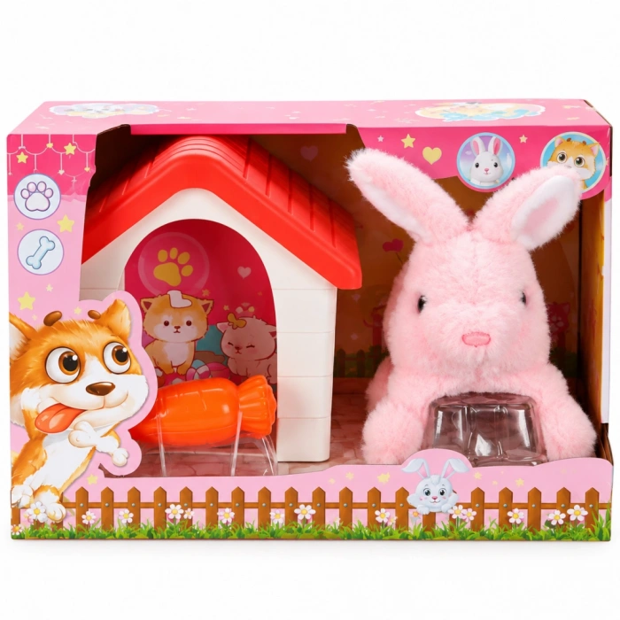 1004250 PELUŞ SEVİMLİ TAVŞAN HAREKETLİ SESLİ KULUBELİ