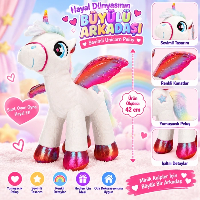 1004742 PELUŞ  KANATLI 42CM