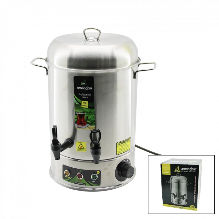 12 L Elektrikli Çay Otomatı Çift Musluk 2000W