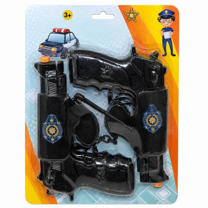 1414 2li Silahlı Polis Oyun Seti