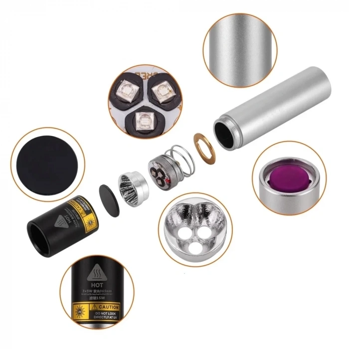 15 Watt 365nm Ultraviyole  Para Işığı  Wt-305