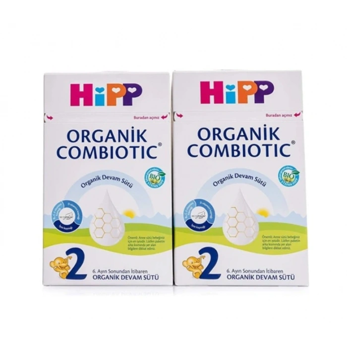 2 Organik Combiotic Bebek Sütü 800 Gr X2 Islak Mendil Hediyeli