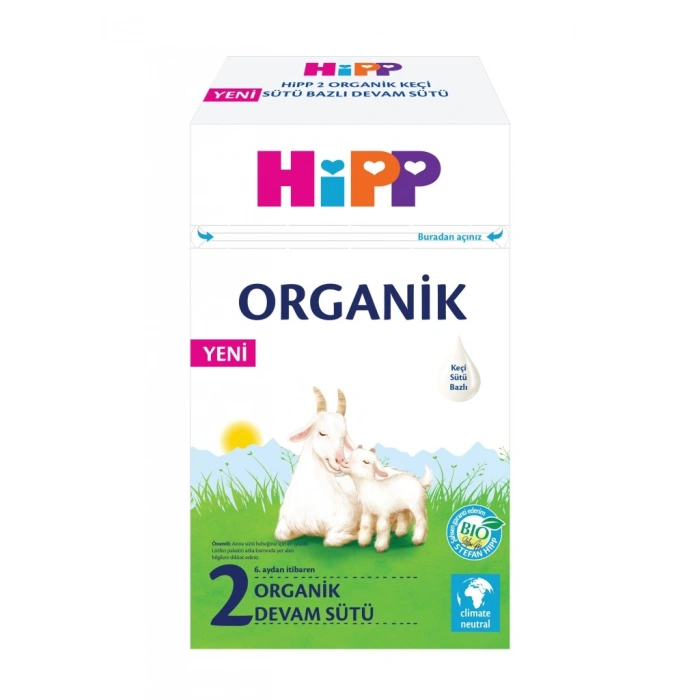 2 Organik Keçisütü Bazlı Bebek Devam Sütü 400 Gr