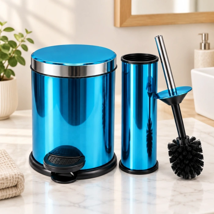 2 Parça Mikro Metal Banyo Seti