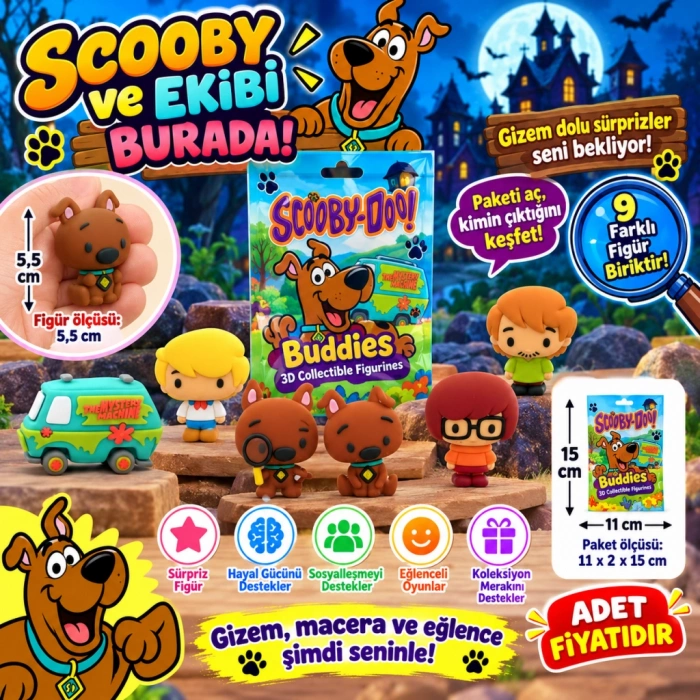 20302 3D FİGÜR SCOOBY DOO BUDDIES SÜRPRİZ PAKET SCOO 36D