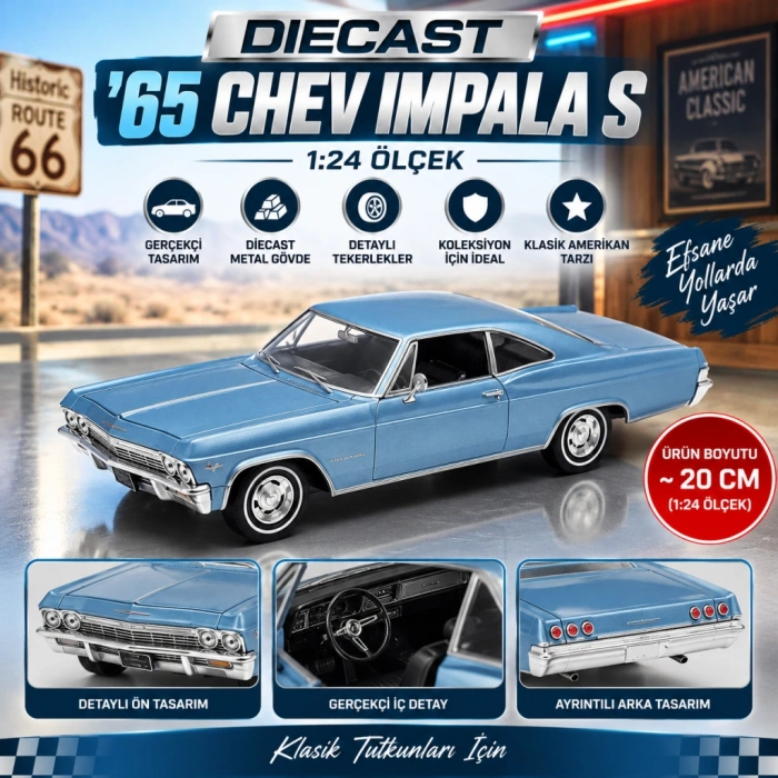 22417 DIECAST 1 24 65 CHEV IMPALA S