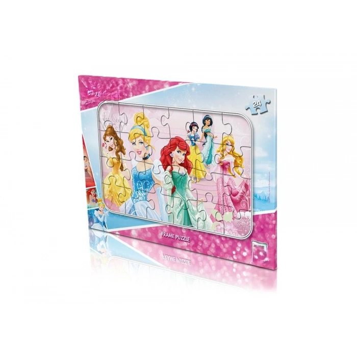 24 Parça  Princess Frame Puzzle