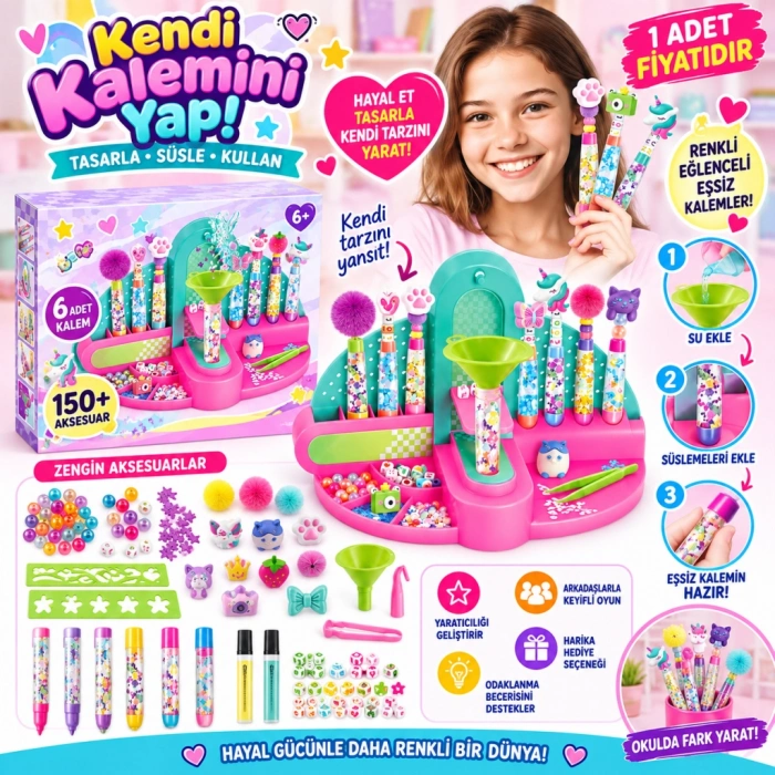 28823 HOBİ SET STYLE 4EVER 3IN1 KALEM FABRİKASI