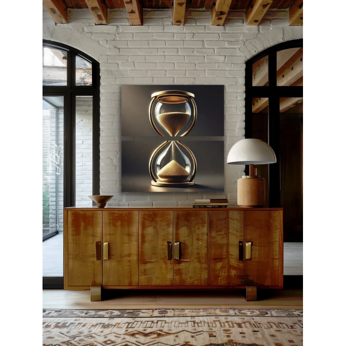 2li Kum Saati Kanvas Tablo 60x120cm x2