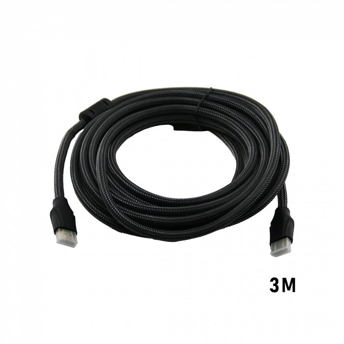 3 Metre Örgülü HDMI Kablo V1.4