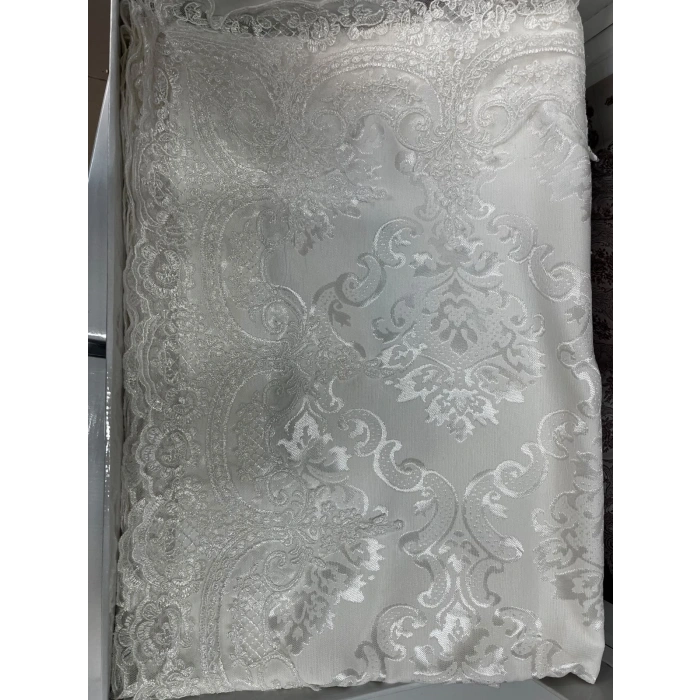 3 Parça Şönil Pike Takımı Krem