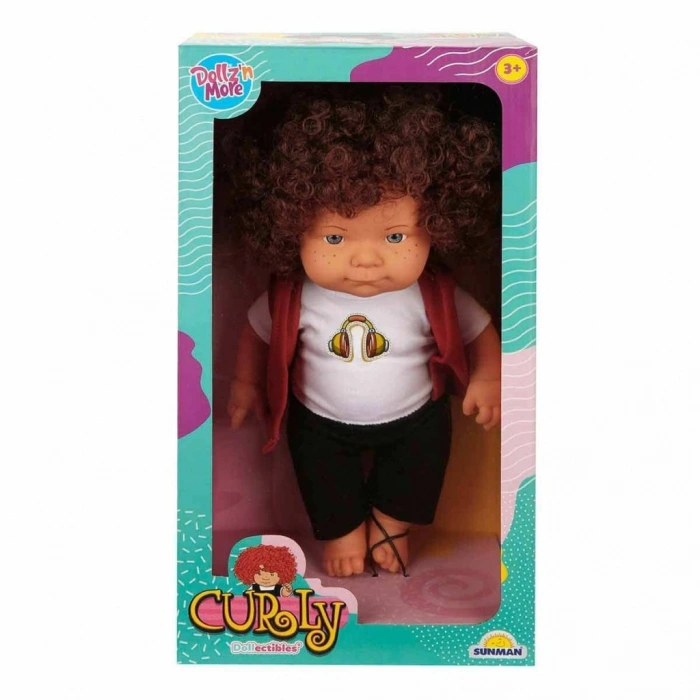 30151 , Curly Kıvırcık Saçlı Bebek 35 cm