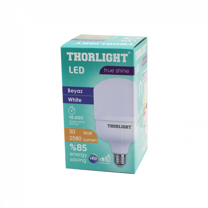 30W E27 LED Ampul 2580 lm 6400K T-Shape