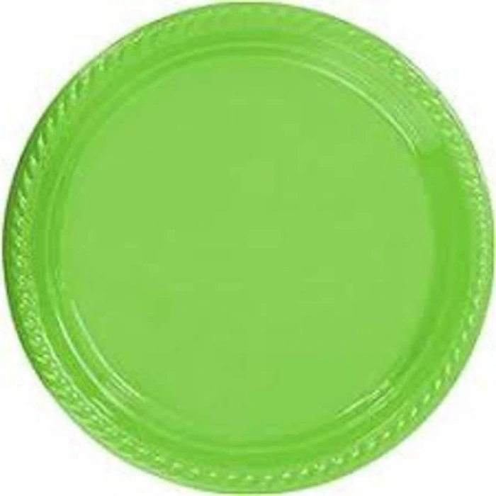 311 Plastik Tabak Renkli 22cm 6lı