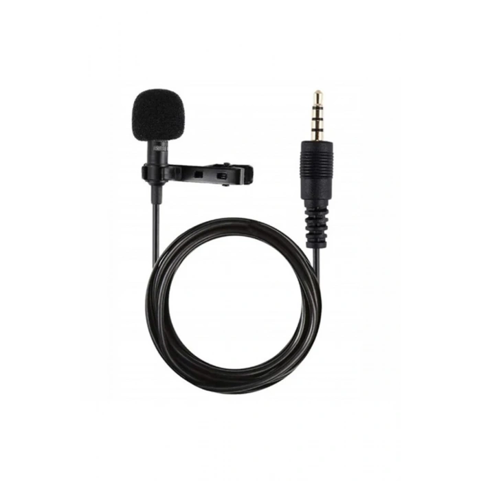 3.5mm Jak 1.5 Metre Double Mikrofon - Siyah