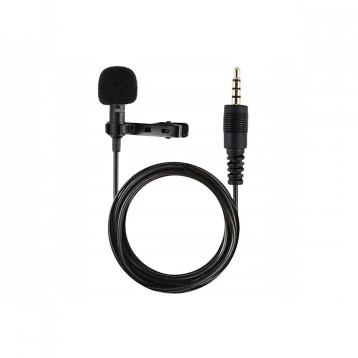 3.5mm Jak 1.5 Metre Double Mikrofon - Siyah