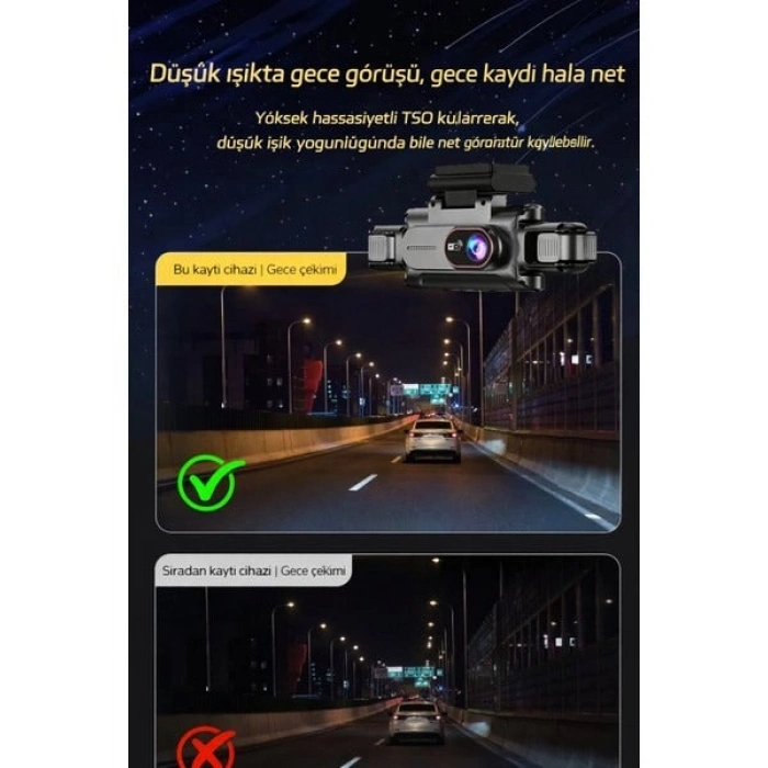 360° WiFi Quad Araç Kamerası