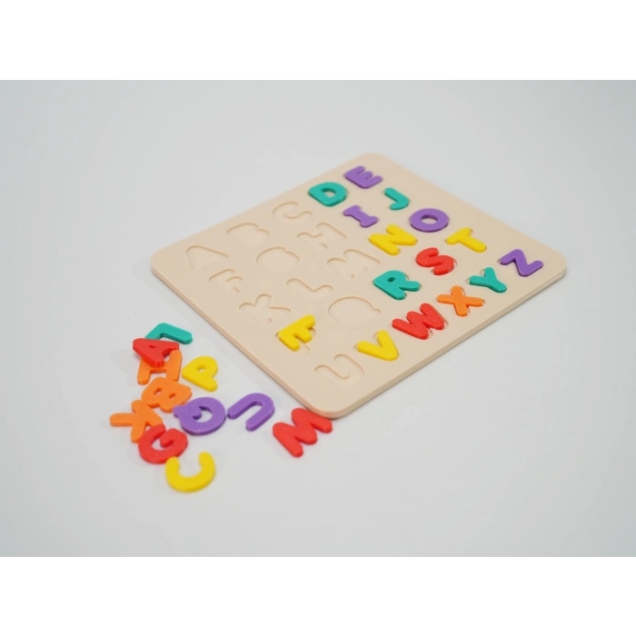 3D Baskı Renkli A-Z Alfabe Puzzle - 26 Harfli Eğitim Seti