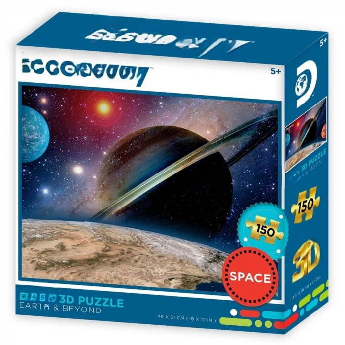 3D Dünya ve Ötesi Puzzle 150 Parça