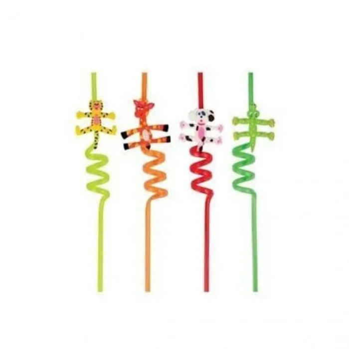4li Figürlü Şirin Pipet