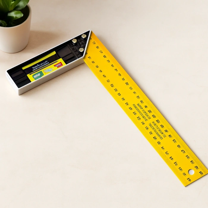 40 cm Metal Masa Gönyesi - Sarı