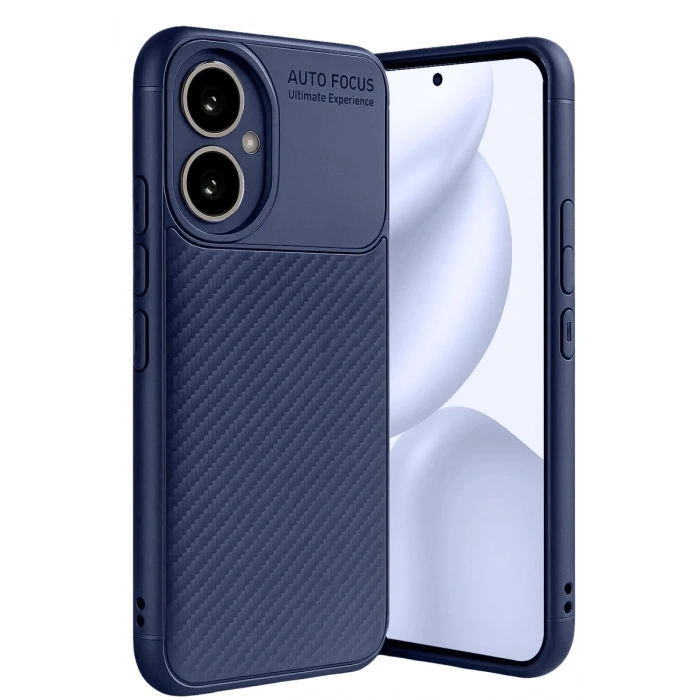 Honor 400 Kılıf Auto Focus Karbon Kapak - Lacivert