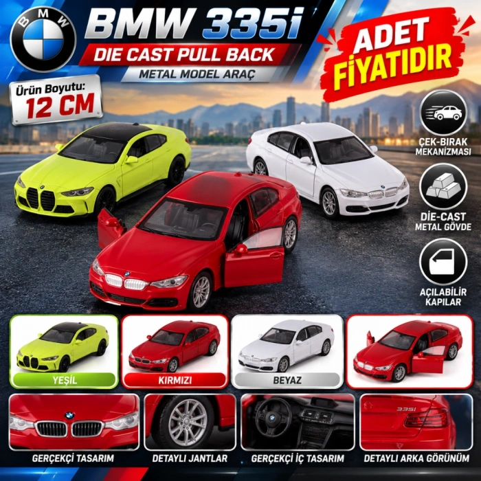 43659  DİE CAST PULL BACK BMW 335İ