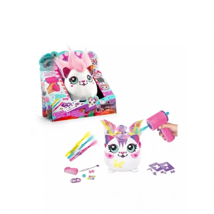 45541 HOBİ SET AIRBRUSH PLUSH HAIR IFFIC SQUISHY BO 2A