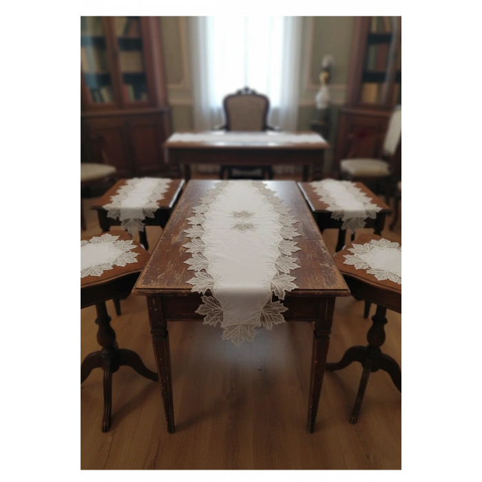 5 PARÇA SALON TAKIMI - KETEN KUMAŞ
