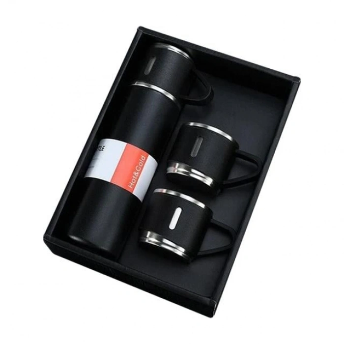 500 Ml 3 Kupalı Termos 1 Adet