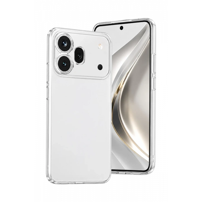 Huawei Honor 600 Pro Lüx Şeffaf Silikon - Şeffaf