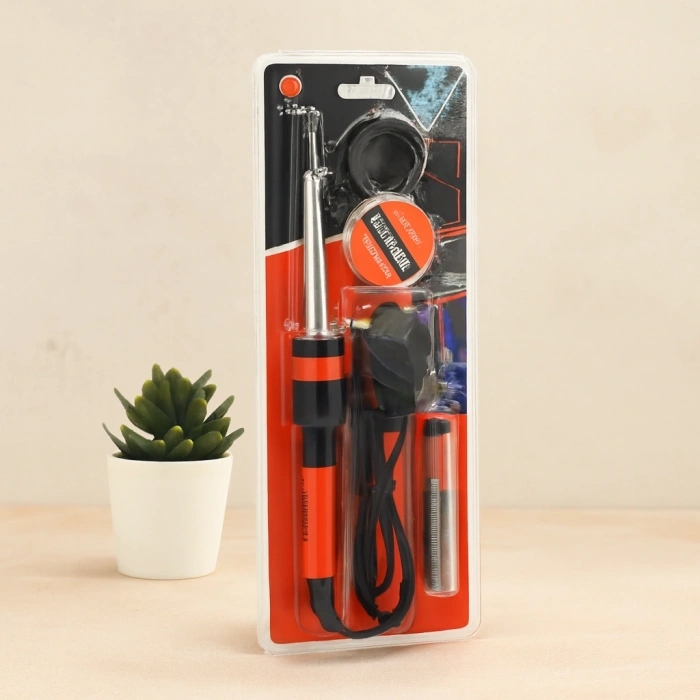 60W Kalem Havya Lehim Seti (Mini Stand, Lehim Pastası, Lehim Teli)