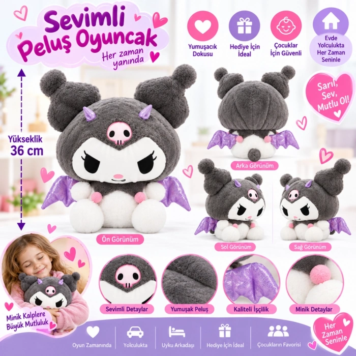 6313 PELUŞ  36 CM KRM (adet fiyatıdır)