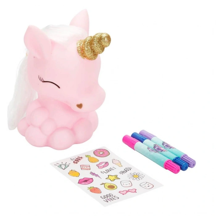 64125 SUN-HTI-SBR-HOBİ SET UNICORN BOYAMA+STICKER IŞIKLI