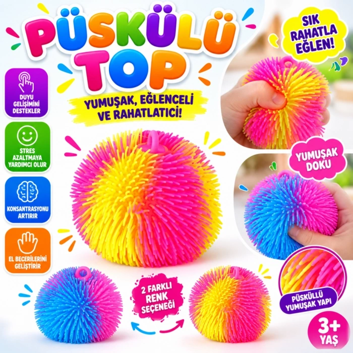 6549 PÜSKÜLLÜ TOP IŞIKSIZ A61