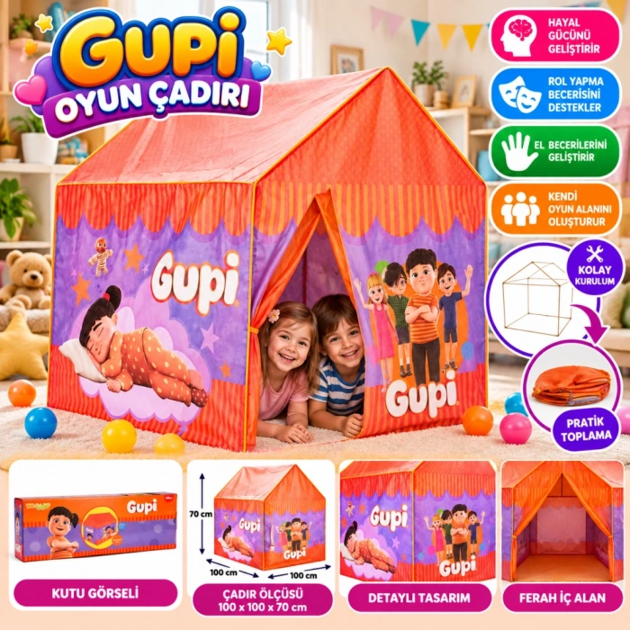 6775 ÇADIR GUPİ 100X70X100CM GUP