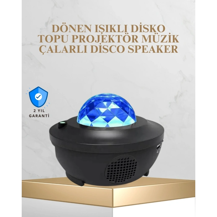 Bluetooth & Usb Müzik Çalar Gece Lambası – 50 m² Kapsama, Uzaktan Kumanda