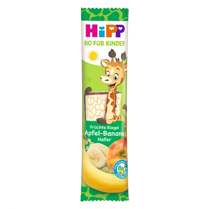 Organik Yulaﬂı Elmalı Muzlu Meyve Barı 23 Gr