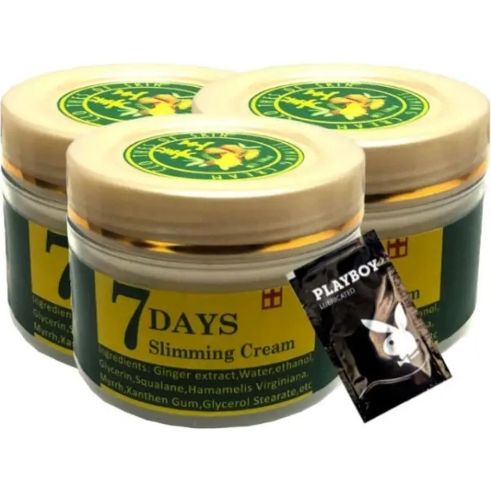 7 Days 3X100 ml Ginger Miracle Slimming Cream +1 Ad Jel ile