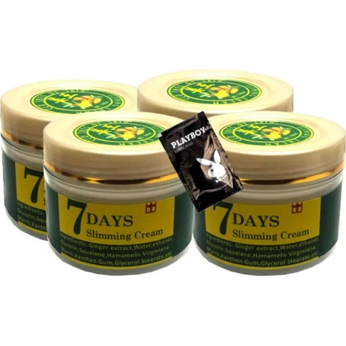 7 Days 4X100 ml Ginger Miracle Slimming Cream +1 Ad Jel ile