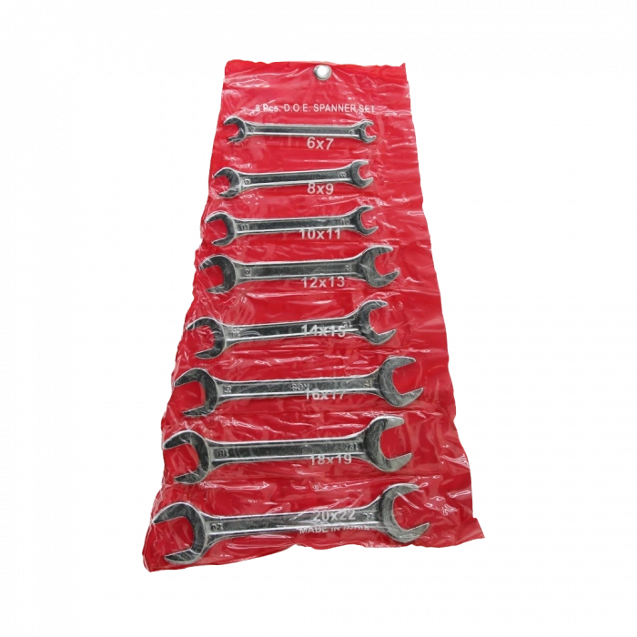 8 Parça Açık Uçlu Anahtar Takımı 6-22 mm