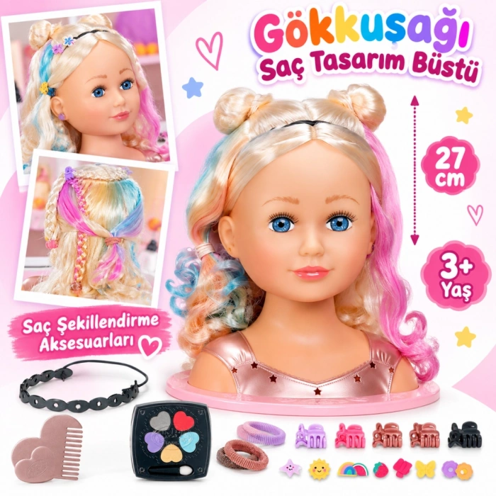 839379 Gökkuşağı Saç Tasarım Seti