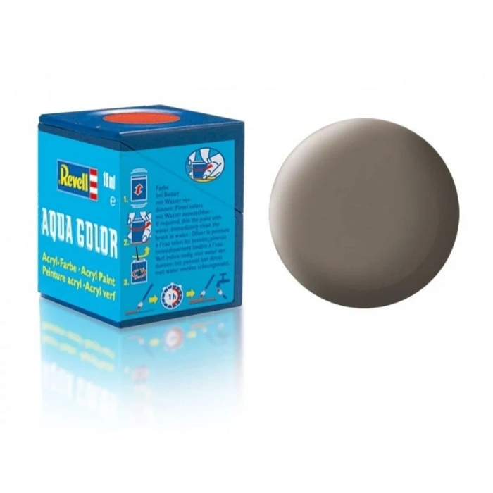 87 - Aqua Color Earth Brown - Mat Boya- 18 ml