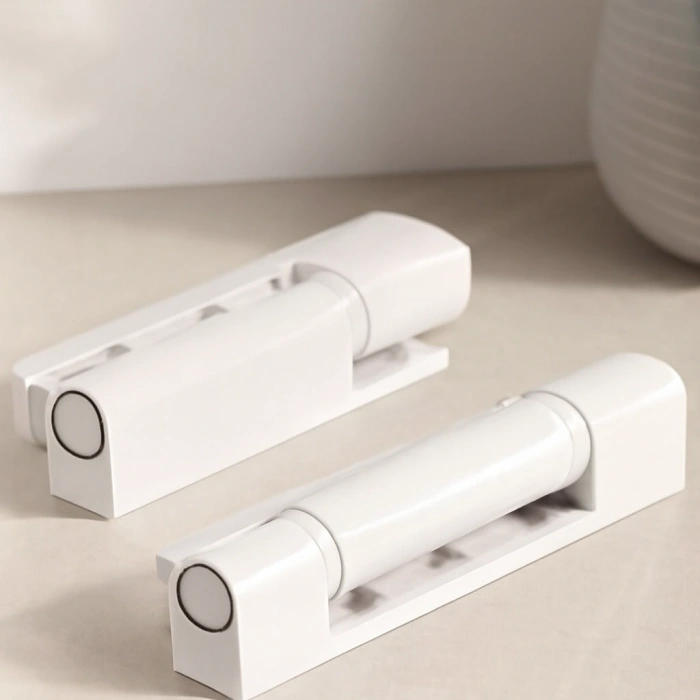 95 mm PVC Kapı Düz Menteşe (Beyaz/Metal)