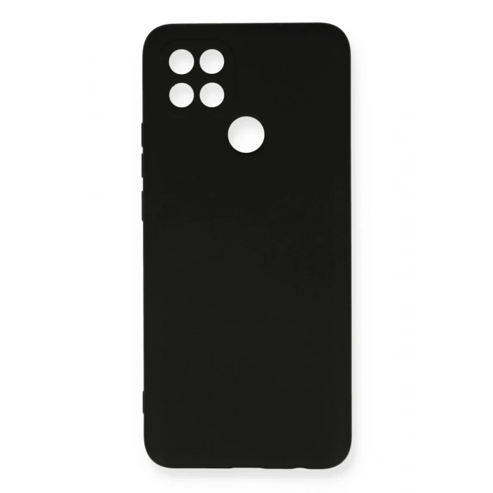 Oppo A15 Kılıf Nano içi Kadife Silikon - Siyah