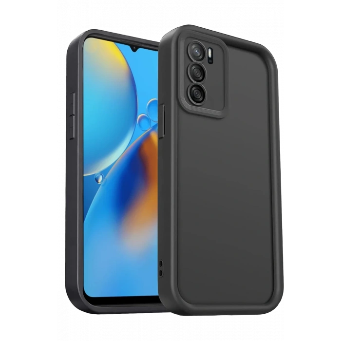 Oppo A16 Kılıf Viera Silikon - Siyah