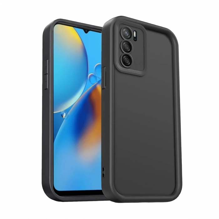 Oppo A16 Kılıf Viera Silikon - Siyah