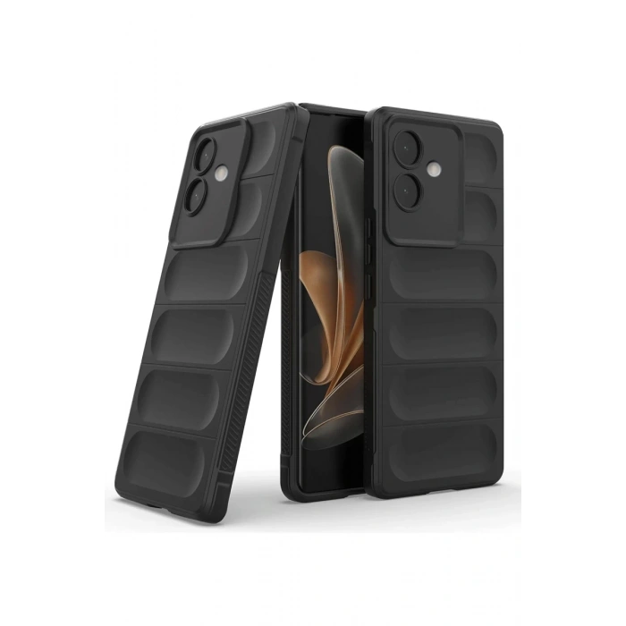 Oppo A3 Kılıf Optimum Silikon - Siyah